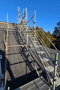 山門足場施工　岡村総建