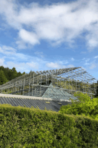 寺院素屋根足場施工　岡村総建