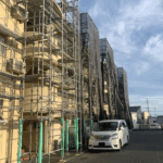 外壁塗装足場　岡村総建