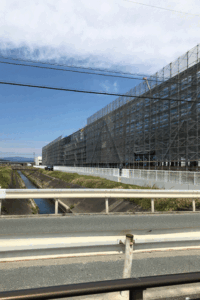 物流倉庫足場施工　岡村総建